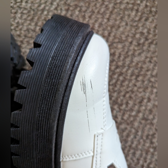 SOLD- Chunky white platform loafers - Picture 5 of 6